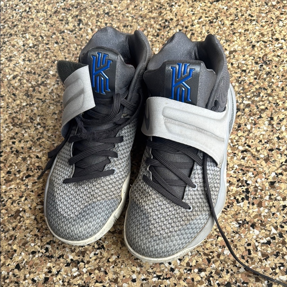 Nike Kyrie Gray and Blue Sneakers